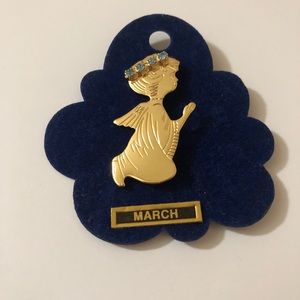 NWT: March angel pin